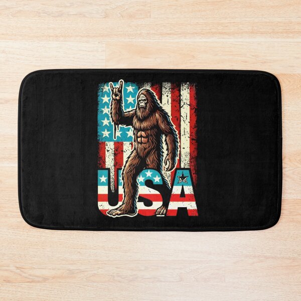 Item preview, American Flag Sasquatch designed and sold by SiarheiYur.