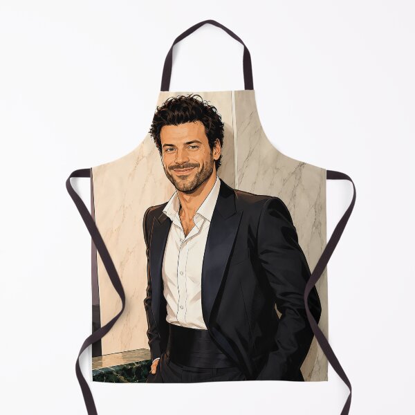 Item preview, François Arnaud from Heated Rivalry, all smiles (fan art) designed and sold by PopCultureAndStuff.