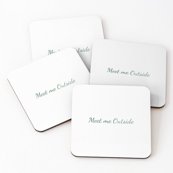 Item preview, Meet Me Outside – Simple Outdoor Lifestyle Quote designed and sold by J-Nature-Vibes.