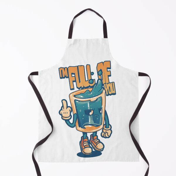 Item preview, I'm Full Of You - Funny Cartoon Water Glass designed and sold by EYESORE ART.