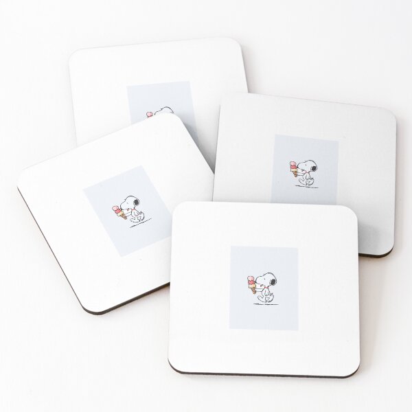 Item preview, Cute snoopy with ice cream designed and sold by Katyslittlestickershop.