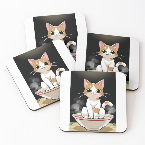Item preview, Cat - White Orange Sitting Ramen Bowl designed and sold by DoodyPets.