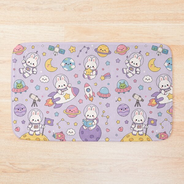 Item preview, Kawaii Space Bunny Galaxy Pattern designed and sold by Soft Berry Studio.