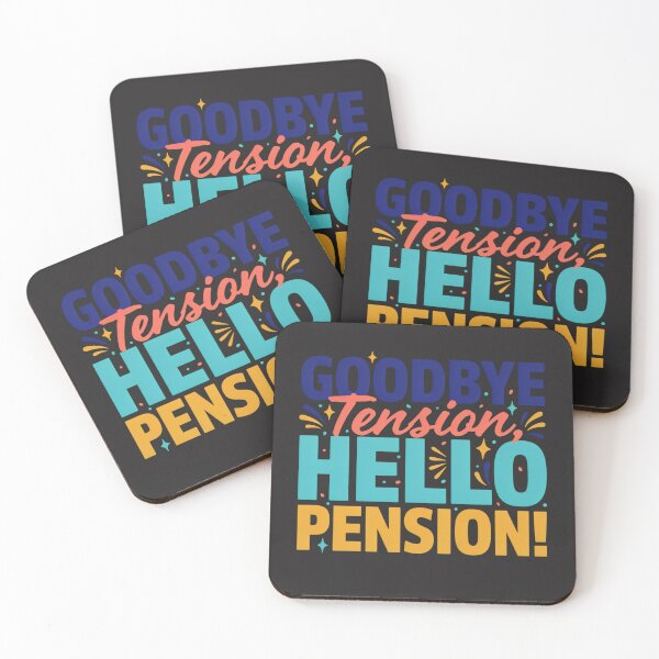 Item preview, Goodbye Tension Hello Pension Funny Retirement T-Shirt | Retirement Gift designed and sold by GiftLore Studio.