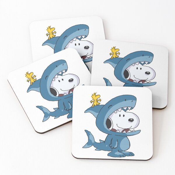 Item preview, Adorable snoopy in shark outfit with woodstock designed and sold by Katy-s2004.