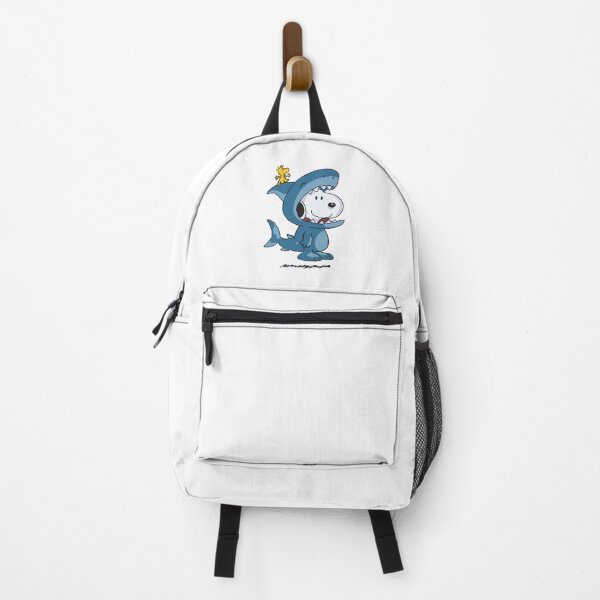 Item preview, Adorable snoopy in shark outfit with woodstock designed and sold by Katyslittlestickershop.