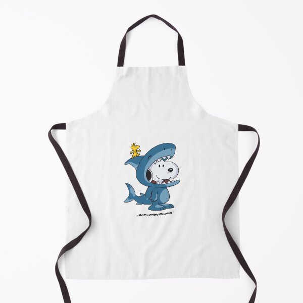 Item preview, Adorable snoopy in shark outfit with woodstock designed and sold by Katyslittlestickershop.