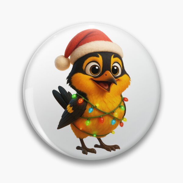 Item preview, Christmas Hooded Oriole Bird designed and sold by Sillytoe.