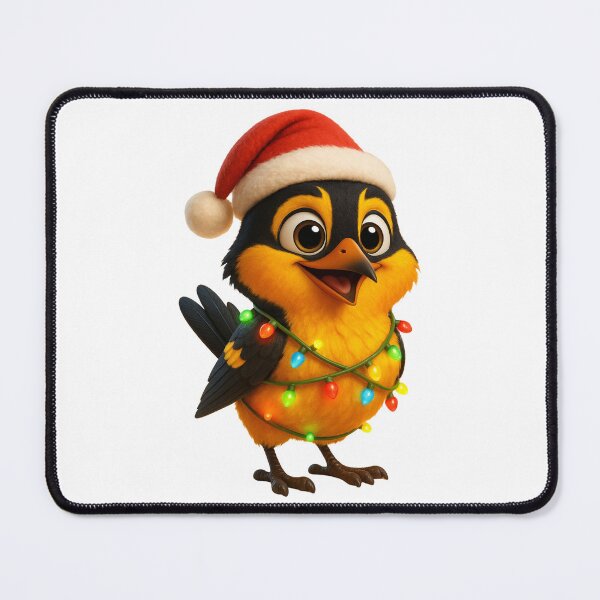 Item preview, Christmas Hooded Oriole Bird designed and sold by Sillytoe.