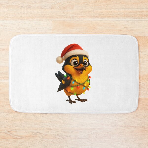 Item preview, Christmas Hooded Oriole Bird designed and sold by Sillytoe.