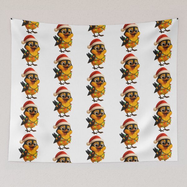 Item preview, Christmas Hooded Oriole Bird designed and sold by Sillytoe.