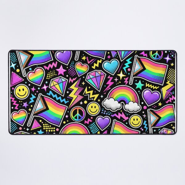Item preview, 80s MTV Pop Art Cute Cartoon Comic Pride Flags designed and sold by BeJolley.