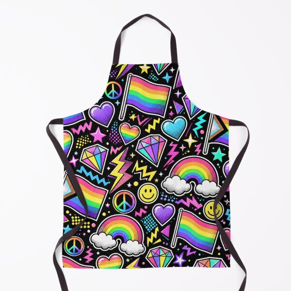 Item preview, 80s MTV Pop Art Cute Cartoon Comic Pride Flags designed and sold by BeJolley.
