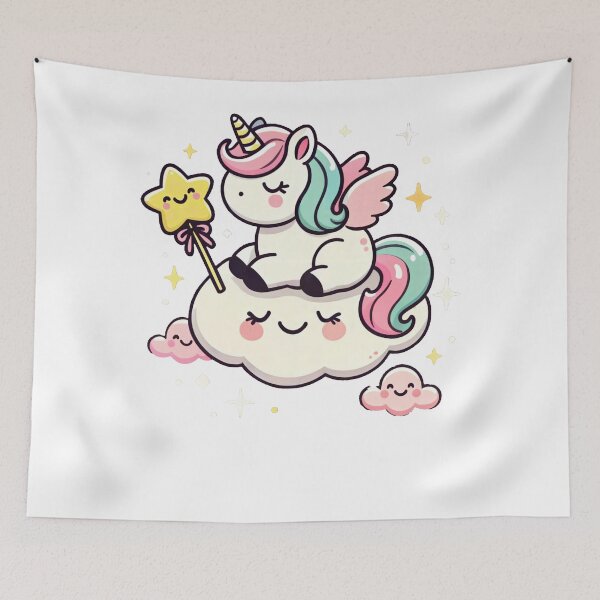 Item preview, Sleepy Unicorn Cloud designed and sold by SiarheiYur.