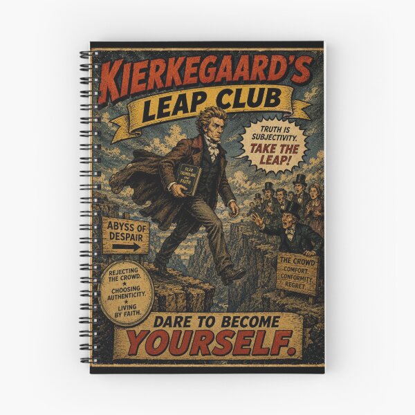 Item preview, Kierkegaard's Leap Club – Dare to Become Yourself designed and sold by PHILOSOPHY-SWAG.