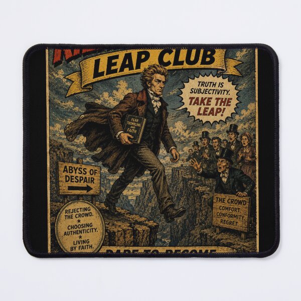 Item preview, Kierkegaard's Leap Club – Dare to Become Yourself designed and sold by PHILOSOPHY-SWAG.