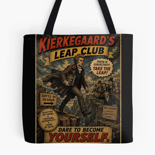 Item preview, Kierkegaard's Leap Club – Dare to Become Yourself designed and sold by PHILOSOPHY-SWAG.
