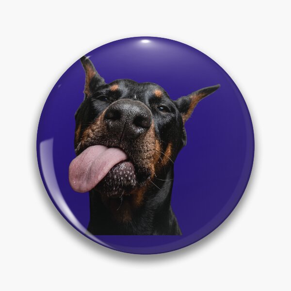 Item preview, Funny Derpy Doberman Tongue Out designed and sold by digitalbob60.