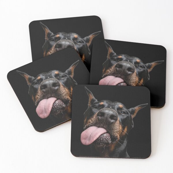 Item preview, Funny Derpy Doberman Tongue Out designed and sold by digitalbob60.