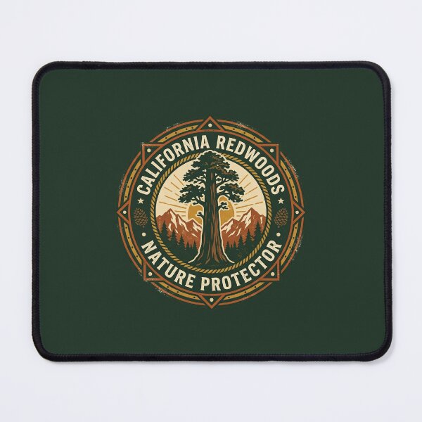 Item preview, California Redwoods Nature Protector Badge designed and sold by DuckOddity.