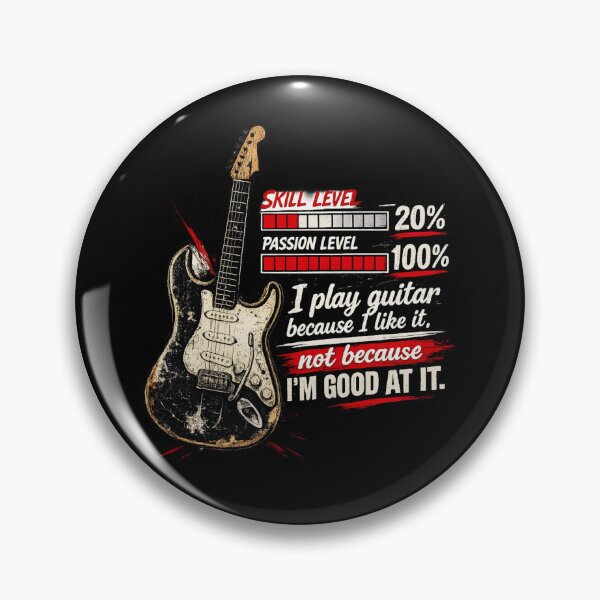 Item preview, I Play Guitar Because I Like It, Not Because I'm Good At It Funny Guitarist Vintage Rock Design designed and sold by super-think.