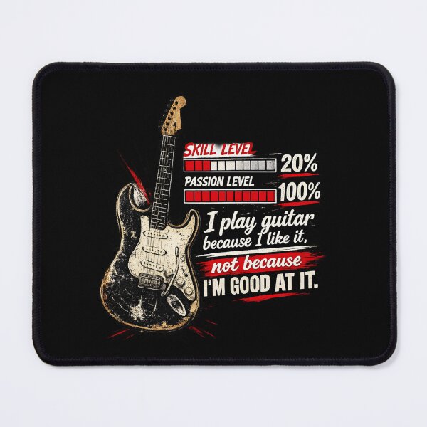 Item preview, I Play Guitar Because I Like It, Not Because I'm Good At It Funny Guitarist Vintage Rock Design designed and sold by super-think.