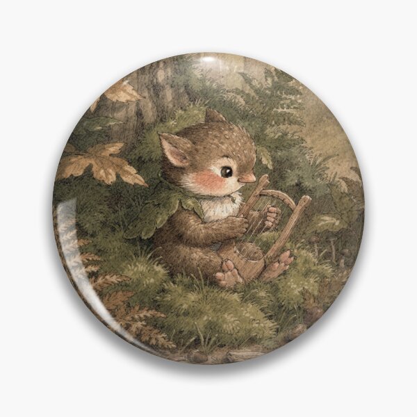 Item preview, Robin Sprite Twig Harp Folk Art designed and sold by PictorialWhimsy.