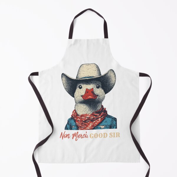 Item preview, Cowboy Duck Non Merci Good Sir Funny French Western Sarcastic Gift designed and sold by DustGoldStudio.