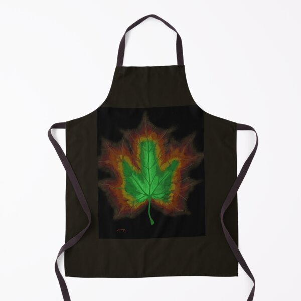 Item preview, Emerald Leaf - Glowing Green Leaf and Autumn Gradient - Botanical Digital Art - Decoration, Fashion & Gifts designed and sold by Pk-Gn-  /(°^°)\.