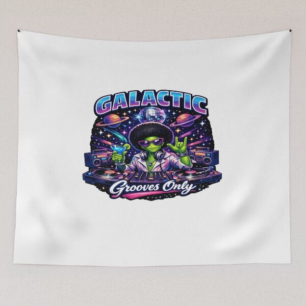 Item preview, Galactic Grooves Alien DJ Party designed and sold by Dresut.