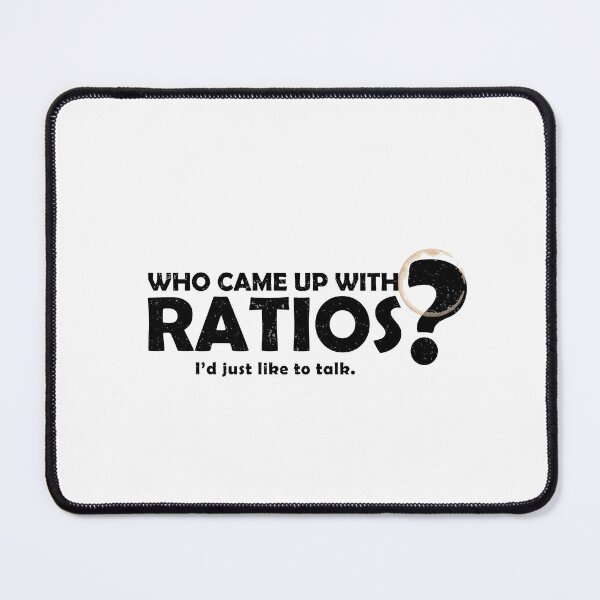 Item preview, Who Came Up With Ratios Funny Daycare Teacher Design Black Version designed and sold by The Sticky Clipboard.