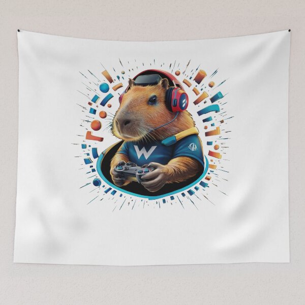Item preview, Gaming Capybara Headphones designed and sold by SiarheiYur.