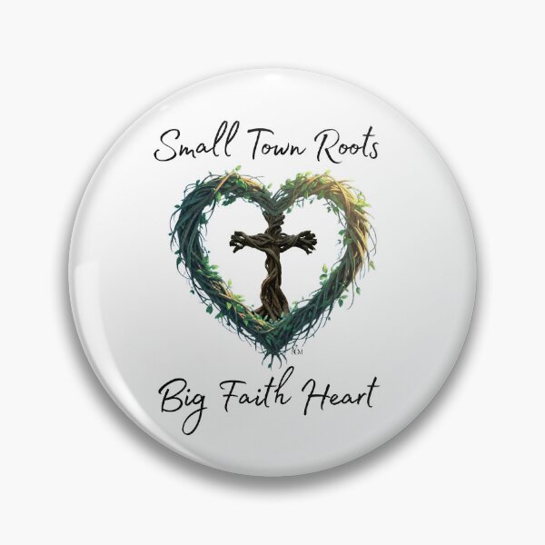 Item preview, Small Town Roots Big Faith Heart designed and sold by GodsCountrySGM.