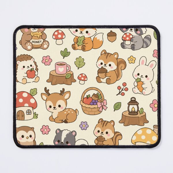 Item preview, Woodland Friends Mushroom Cottage Pattern designed and sold by Soft Berry Studio.