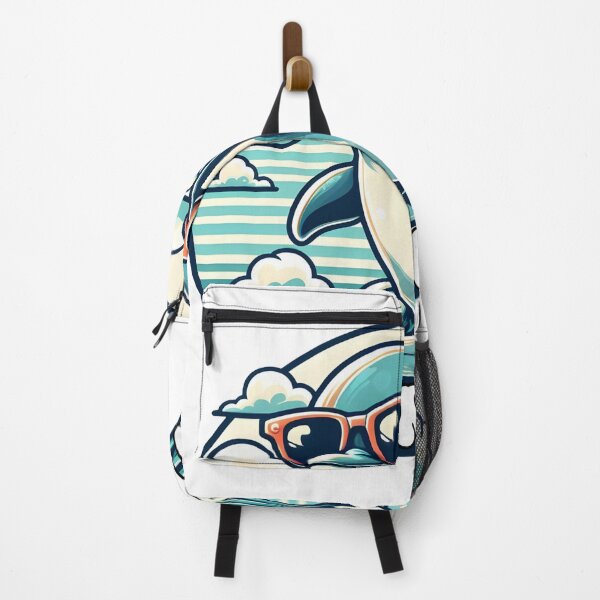 Item preview, Cute Surfing Dolphin Be Present Retro Summer Badge designed and sold by MagySale.