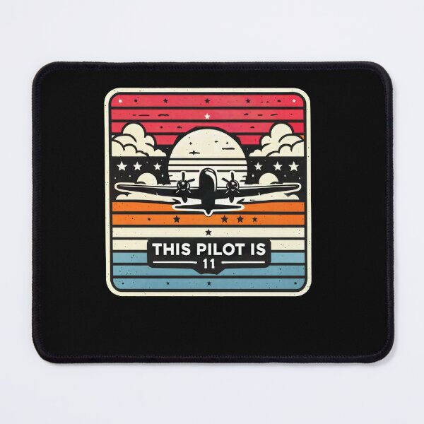 Item preview, This Pilot Is Retro Badge designed and sold by SiarheiYur.