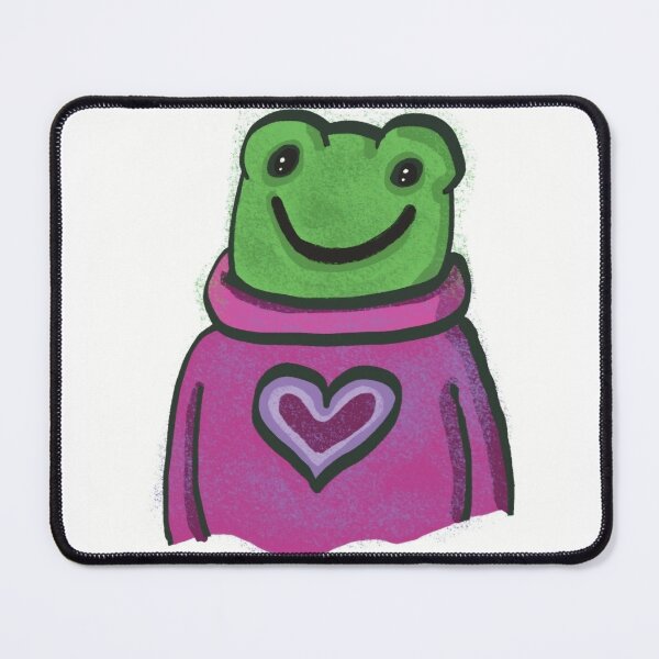 Item preview, Happy frog with his favourite sweater designed and sold by SombreroDoodles.