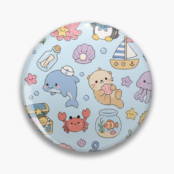 Item preview, Cute Ocean Friends Sailor Pattern designed and sold by Soft Berry Studio.