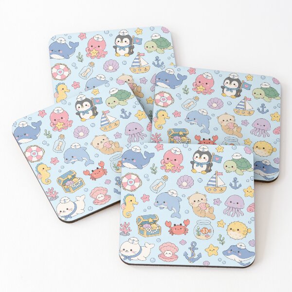 Item preview, Cute Ocean Friends Sailor Pattern designed and sold by Soft Berry Studio.