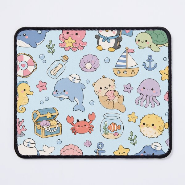 Item preview, Cute Ocean Friends Sailor Pattern designed and sold by Soft Berry Studio.