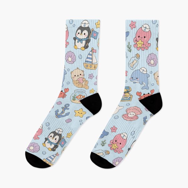Item preview, Cute Ocean Friends Sailor Pattern designed and sold by Soft Berry Studio.