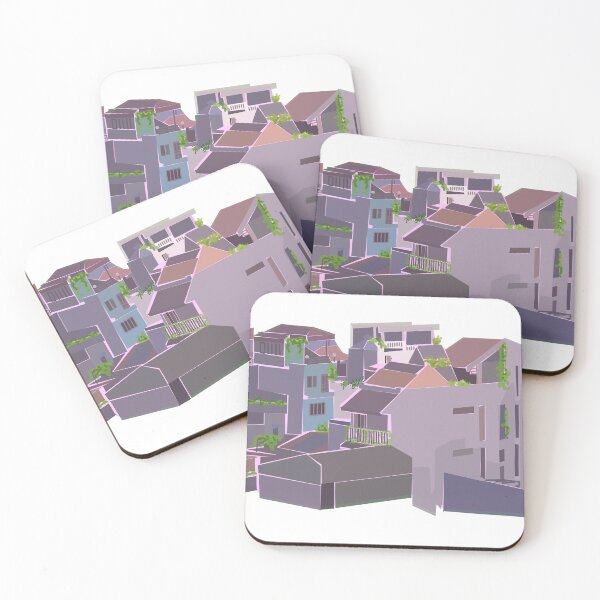 Item preview, a lil solarpunk village designed and sold by AlmostReady.