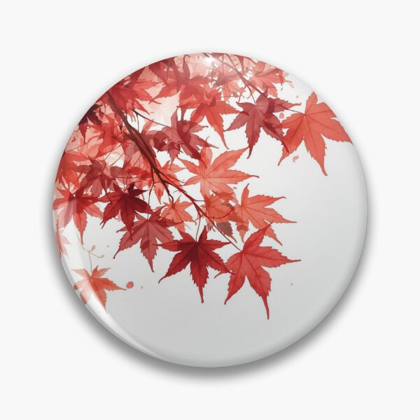 Item preview, Red Maple Leaves Watercolor | Elegant Autumn Foliage Design designed and sold by HelgaCraftery.