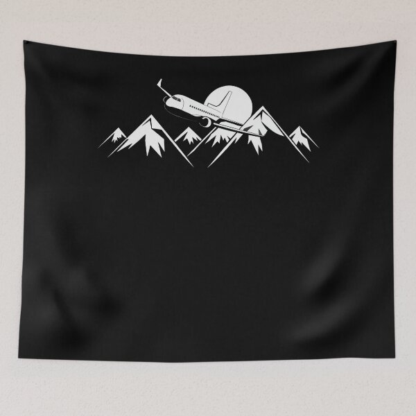 Item preview, Mountain Airplane Silhouette designed and sold by SiarheiYur.