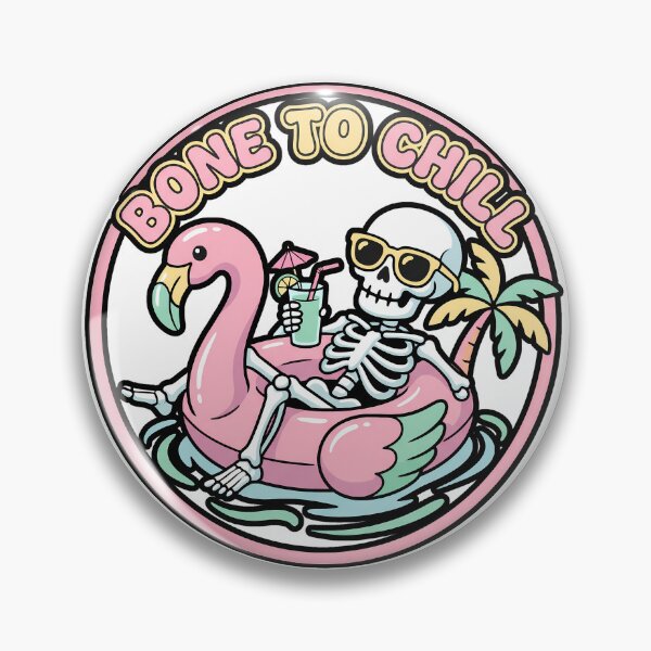 Item preview, Skeleton Flamingo Float in the pool designed and sold by MisteryDesigner.