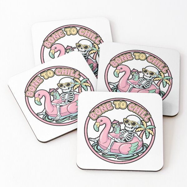 Item preview, Skeleton Flamingo Float in the pool designed and sold by MisteryDesigner.