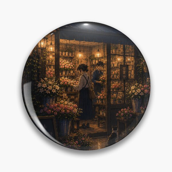 Item preview, Rain Sound Flower Shop designed and sold by Clovermere.