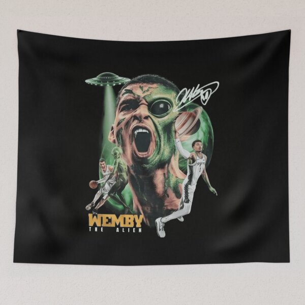 Item preview, Victor Wembanyama "Wemby The Alien" Signature designed and sold by Soceitiz.