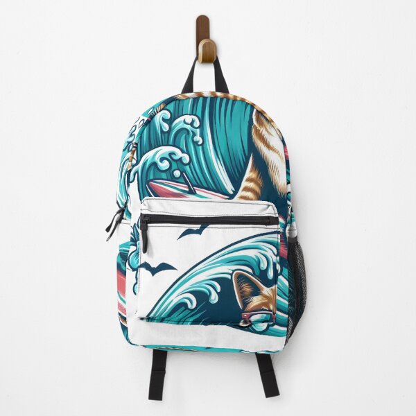 Item preview, Cute Surfing Cat Be Cool Retro Summer Beach designed and sold by MagySale.