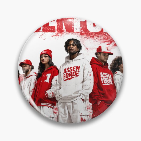 Item preview, Assenforge Unity Crowd Streetwear Design | Red & White Urban Fashion T-Shirt & Hoodie designed and sold by Lifehackerplus1.